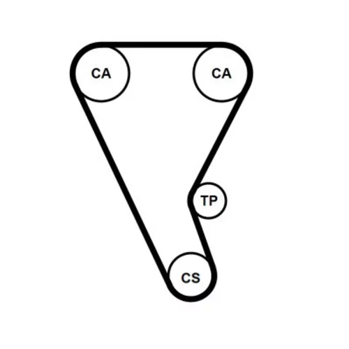 Ozubený remeň CONTINENTAL - CONTITECH CT1257