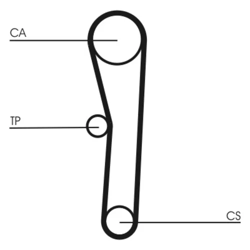 Sada ozubeného remeňa CONTINENTAL - CONTITECH CT1008K1 - obr. 2