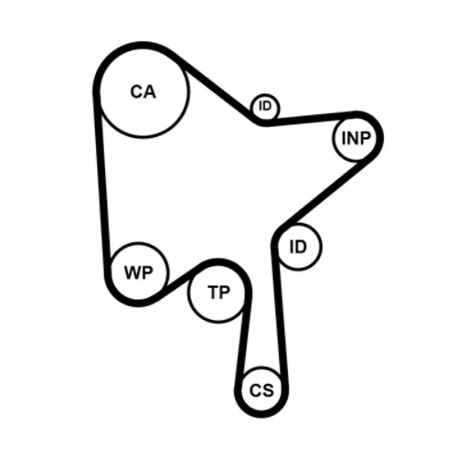 Ozubený remeň CT1216 (CONTINENTAL - CONTITECH) - obr. 1