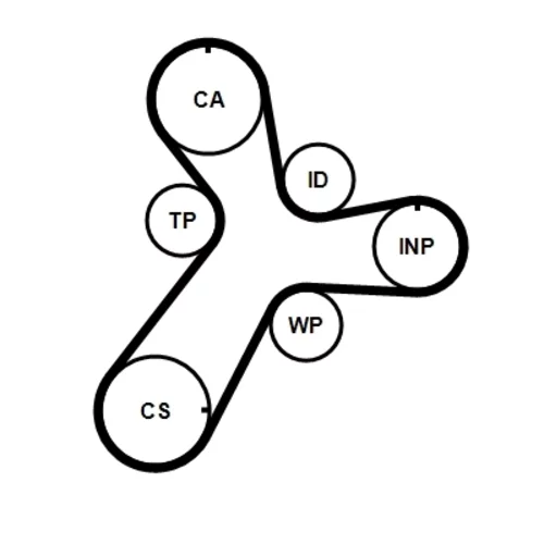 Vodné čerpadlo + sada ozubeného remeňa CONTINENTAL - CONTITECH CT1237WP1 - obr. 1