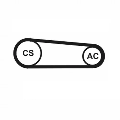 Ozubený klinový remeň - Sada CONTINENTAL - CONTITECH 4PK917 ELAST T1