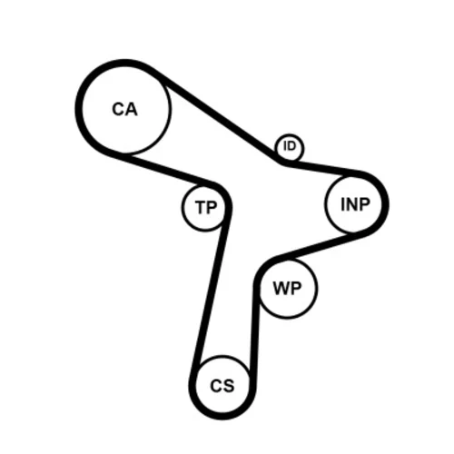 Vodné čerpadlo + sada ozubeného remeňa CONTINENTAL - CONTITECH CT1168WP7 - obr. 1