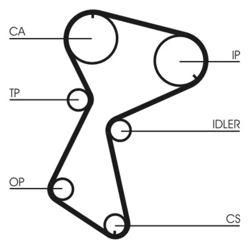 Ozubený remeň CONTINENTAL - CONTITECH CT935 - obr. 1