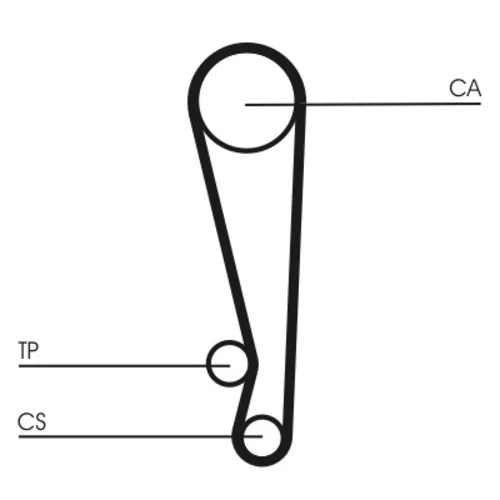 Ozubený remeň CONTINENTAL - CONTITECH CT1024 - obr. 1