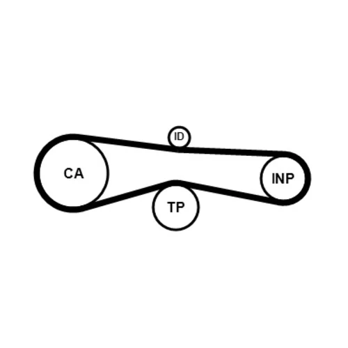 Ozubený remeň CONTINENTAL - CONTITECH CT1131 - obr. 1