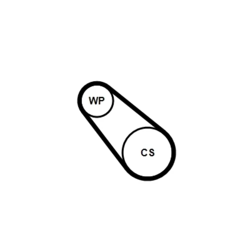 Vodné čerpadlo + sada klinového remeňa CONTINENTAL - CONTITECH 3PK576 ELAST WP2