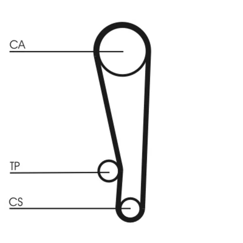 Ozubený remeň CONTINENTAL - CONTITECH CT1013 - obr. 1