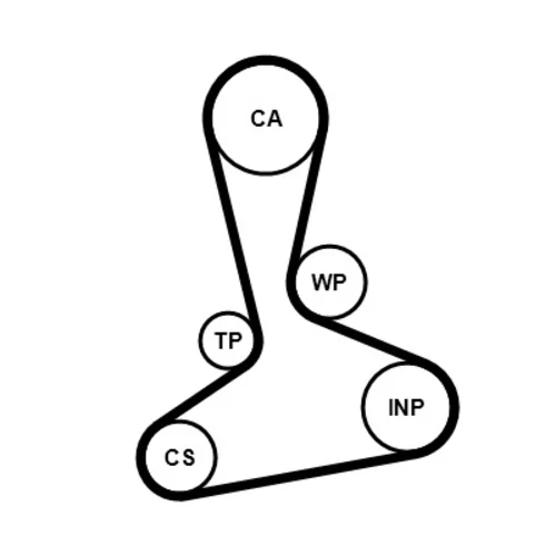 Ozubený remeň CONTINENTAL - CONTITECH CT1242 - obr. 1