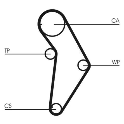 Ozubený remeň CONTINENTAL - CONTITECH CT973 - obr. 1