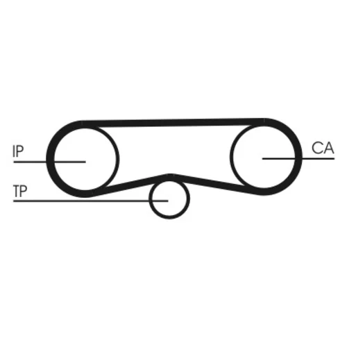 Ozubený remeň CONTINENTAL - CONTITECH CT1018 - obr. 1