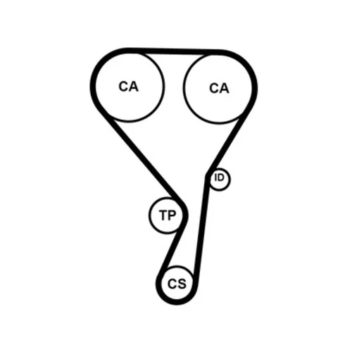 Ozubený remeň CONTINENTAL - CONTITECH CT1215 - obr. 1