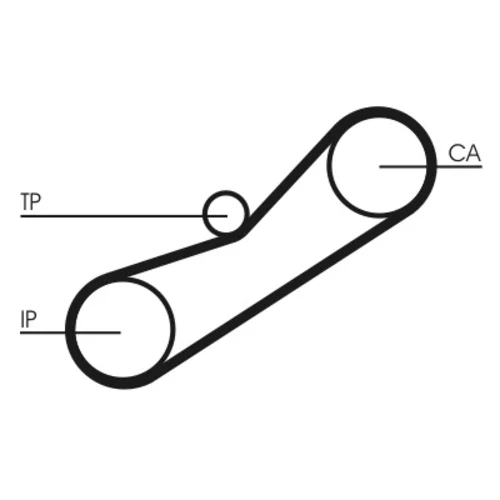 Ozubený remeň CONTINENTAL - CONTITECH CT1042 - obr. 1