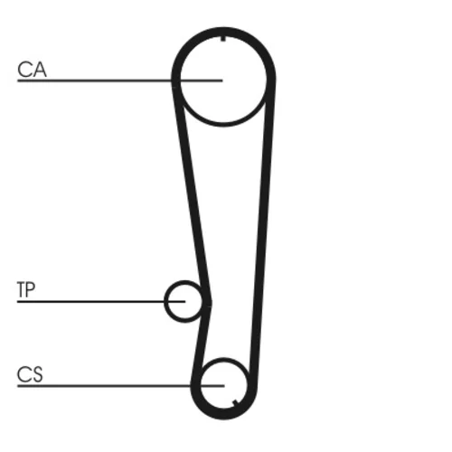 Ozubený remeň CONTINENTAL - CONTITECH CT674 - obr. 1