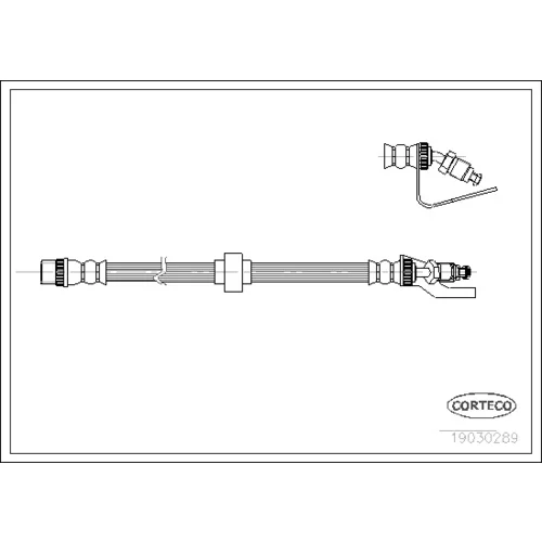 Brzdová hadica CORTECO 19030289