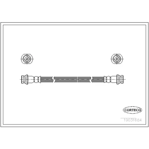 Brzdová hadica CORTECO 19031684