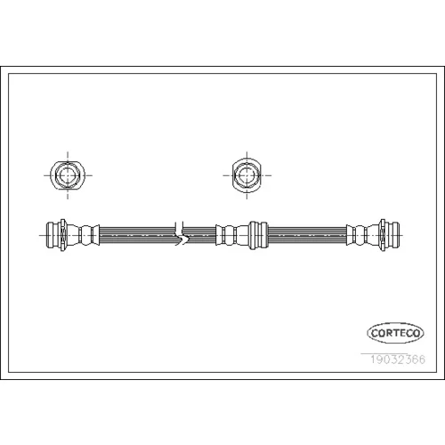 Brzdová hadica CORTECO 19032366