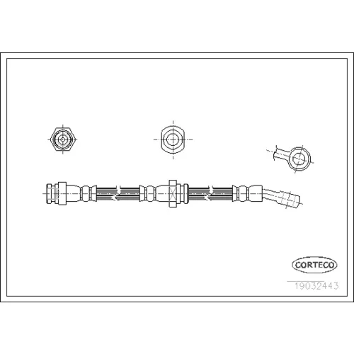 Brzdová hadica CORTECO 19032443