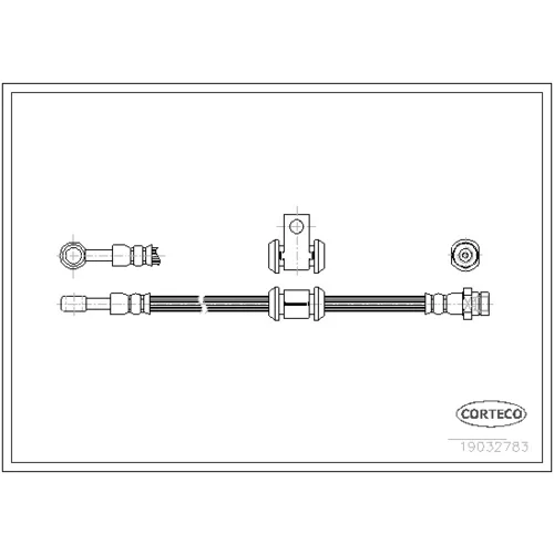 Brzdová hadica CORTECO 19032783