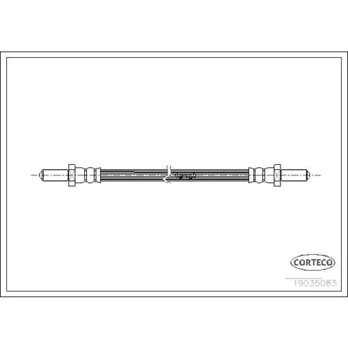 Brzdová hadica CORTECO 19035083