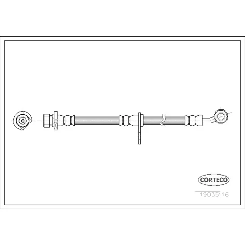 Brzdová hadica CORTECO 19035116