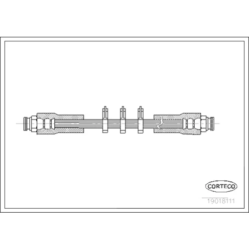 Brzdová hadica CORTECO 19018111