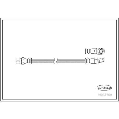 Brzdová hadica CORTECO 19018469