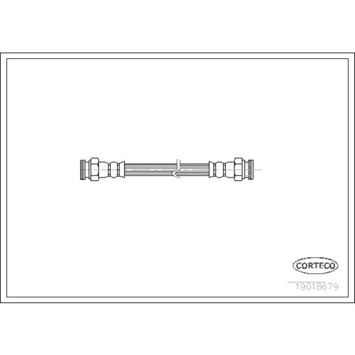 Brzdová hadica CORTECO 19018679