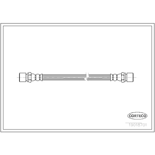 Brzdová hadica CORTECO 19018701
