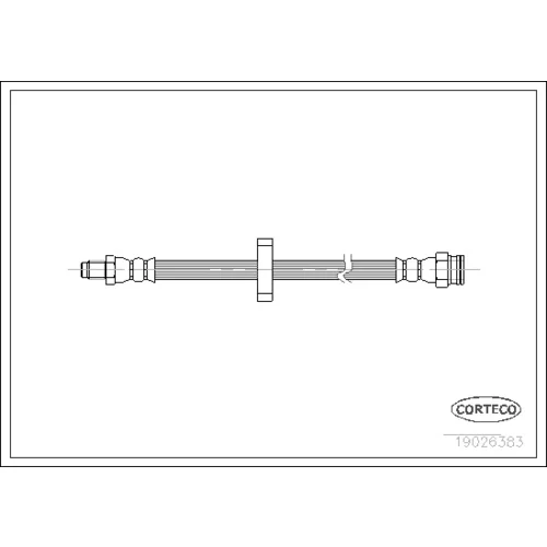 Brzdová hadica CORTECO 19026383