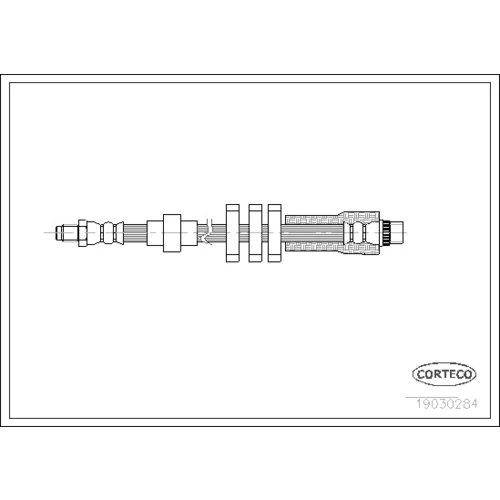 Brzdová hadica CORTECO 19030284