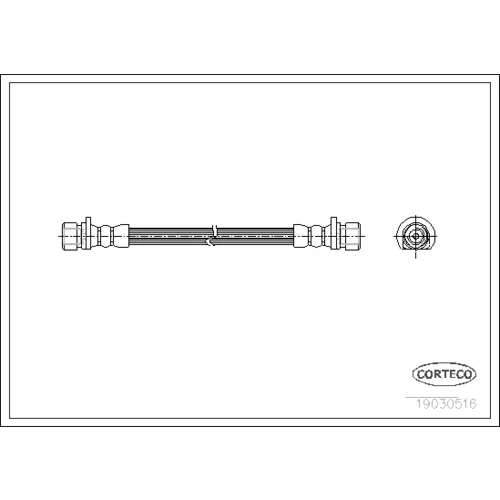Brzdová hadica CORTECO 19030516