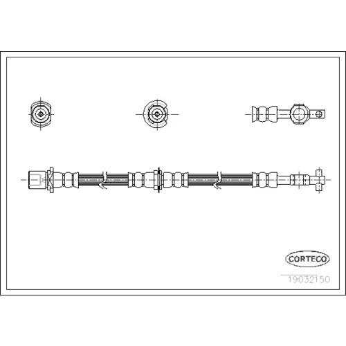 Brzdová hadica CORTECO 19032150