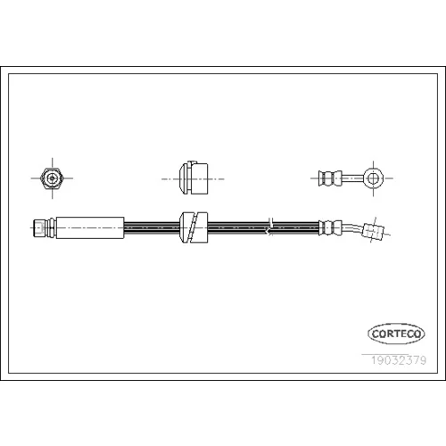 Brzdová hadica CORTECO 19032379