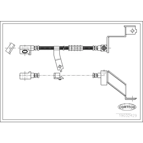 Brzdová hadica CORTECO 19032429