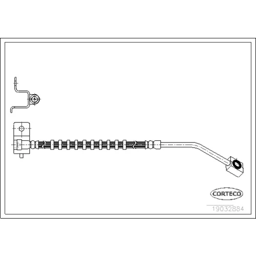 Brzdová hadica CORTECO 19032884