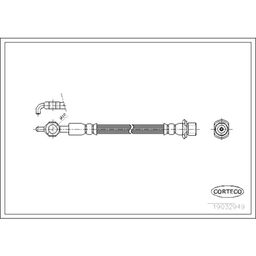 Brzdová hadica CORTECO 19032949