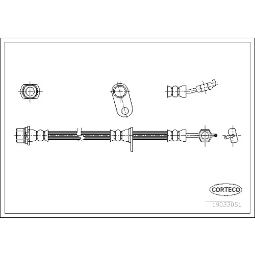 Brzdová hadica CORTECO 19033051