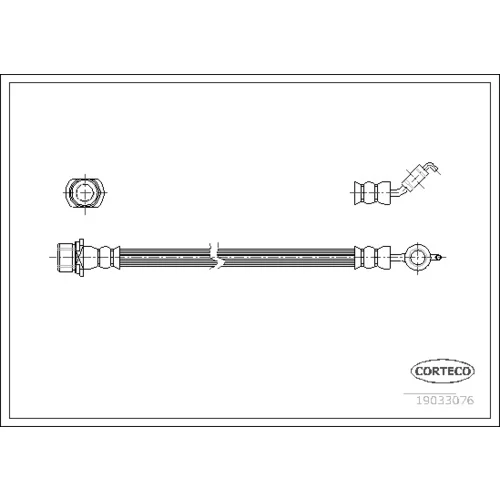Brzdová hadica CORTECO 19033076