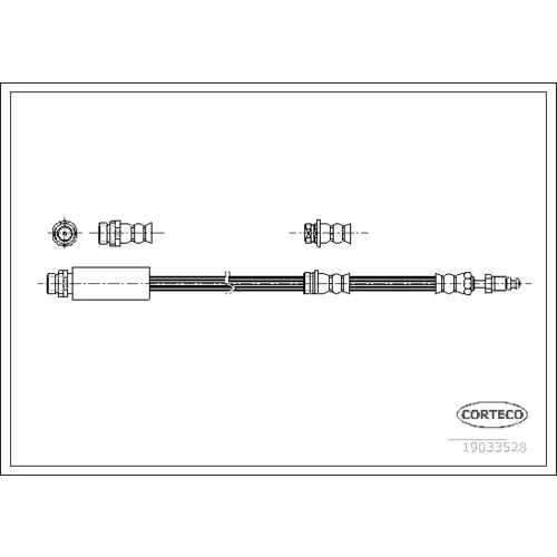 Brzdová hadica CORTECO 19033528