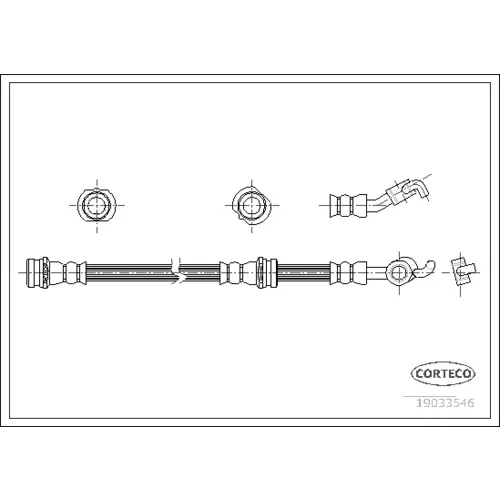 Brzdová hadica CORTECO 19033546