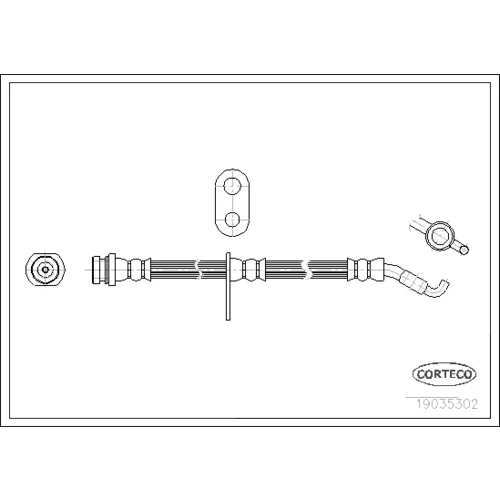 Brzdová hadica CORTECO 19035302