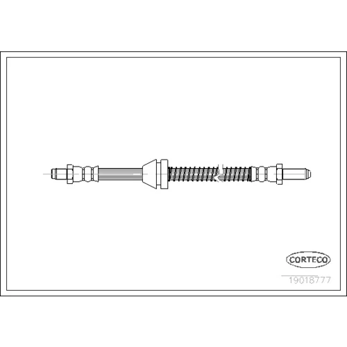 Brzdová hadica CORTECO 19018777