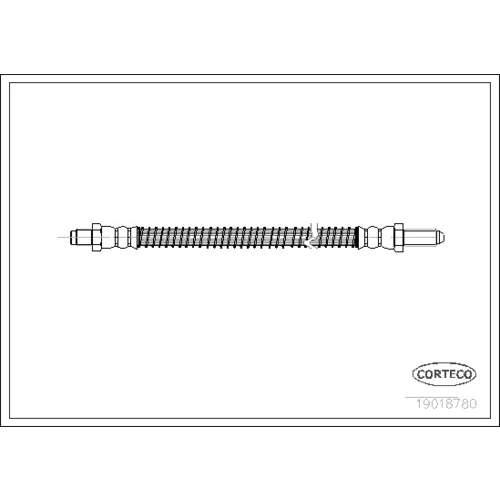 Brzdová hadica CORTECO 19018780