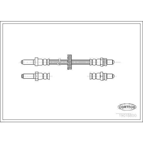 Brzdová hadica CORTECO 19018800