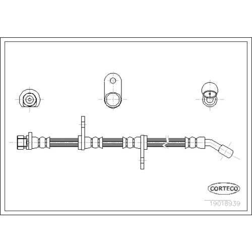 Brzdová hadica CORTECO 19018939