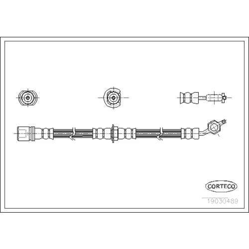 Brzdová hadica CORTECO 19030489