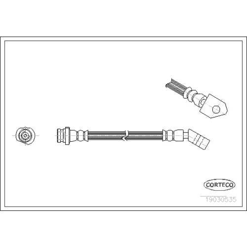 Brzdová hadica CORTECO 19030535