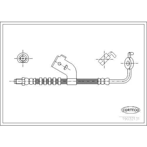 Brzdová hadica CORTECO 19032131