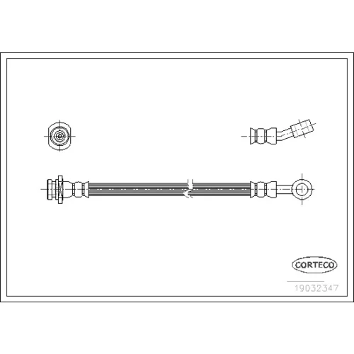 Brzdová hadica CORTECO 19032347