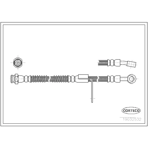 Brzdová hadica CORTECO 19032532